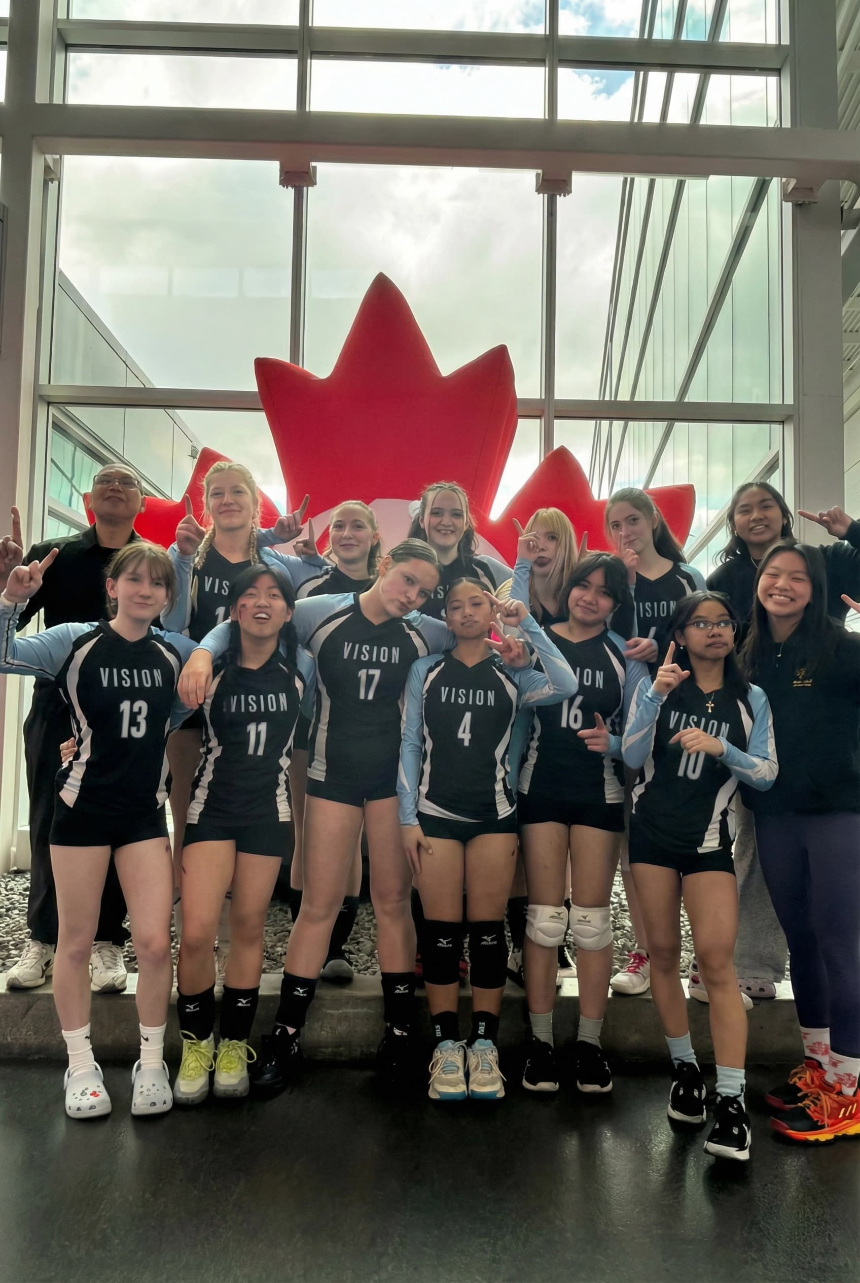 Vision Elite Academy athletes in Calgary
