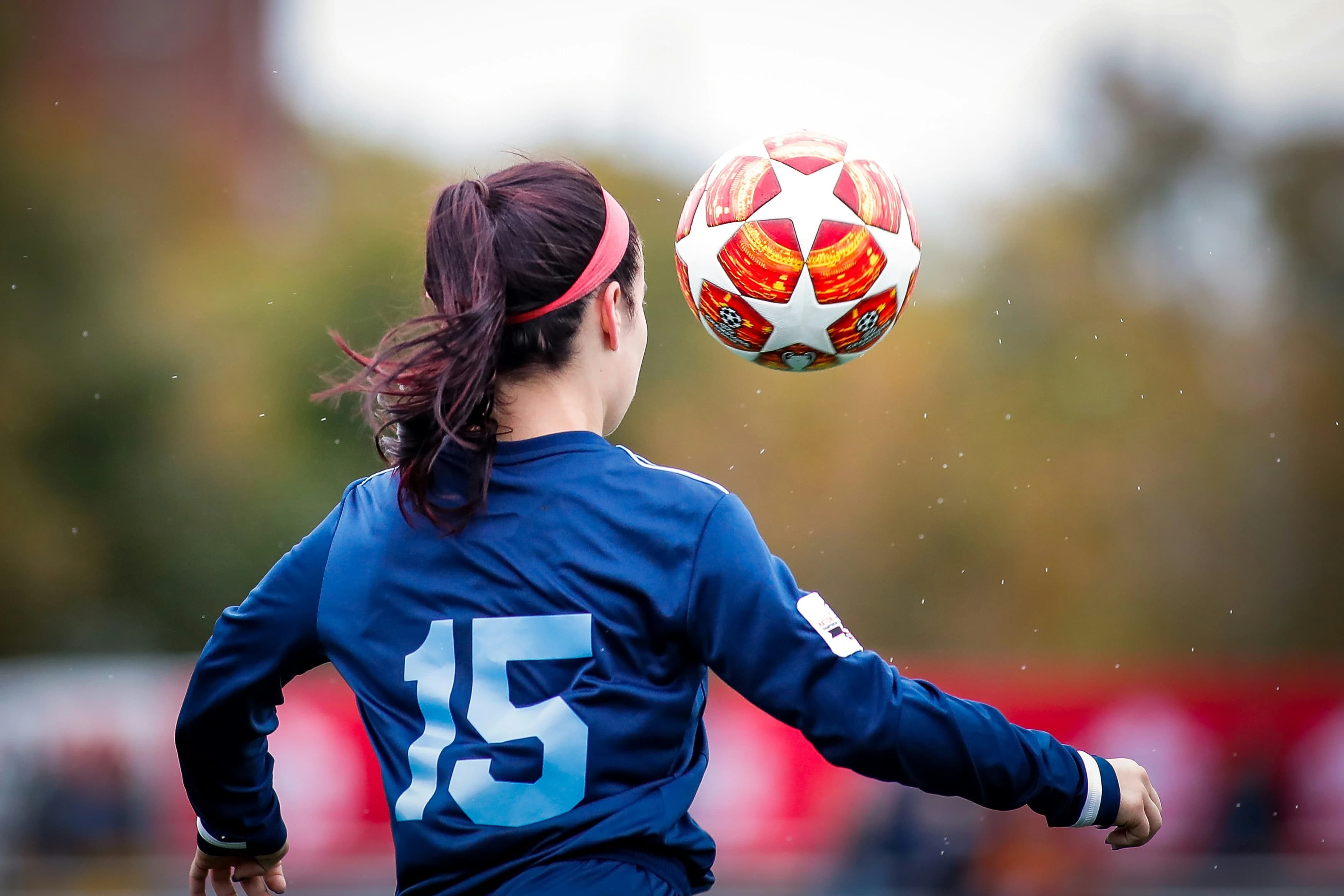 Soccer players in action