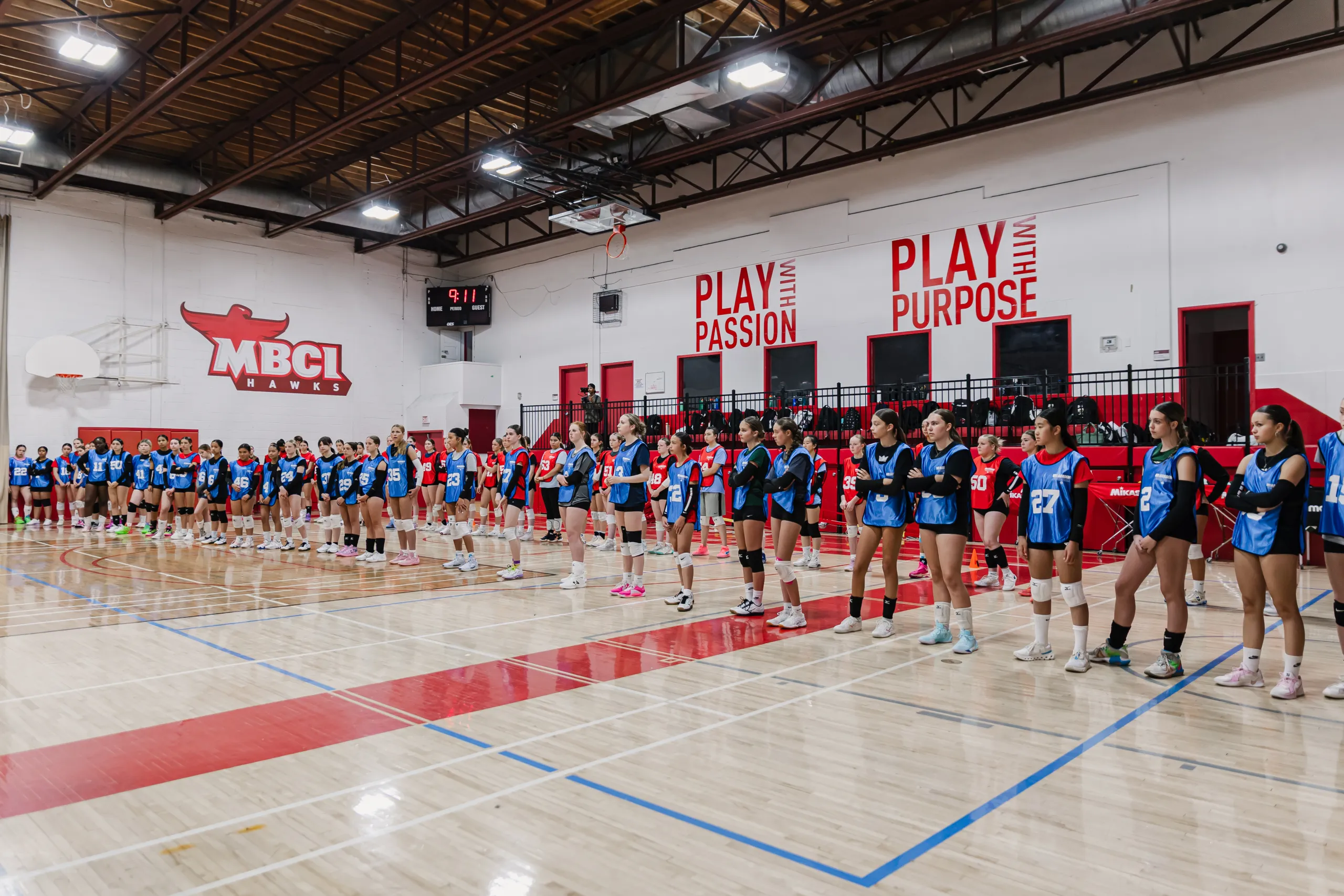 Vision Club Tryouts athletes